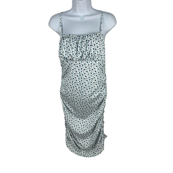 Shein Womens Maternity Floral Print Dress Sleeveless Spaghetti Straps Size L - Picture 1 of 7